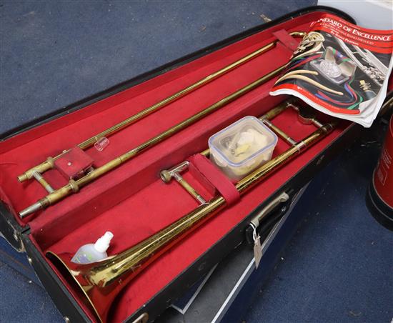 A Boosey & Hawkes cased trombone